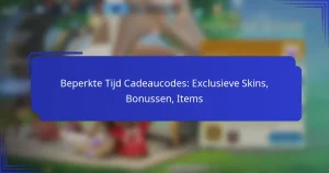 Beperkte Tijd Cadeaucodes: Exclusieve Skins, Bonussen, Items